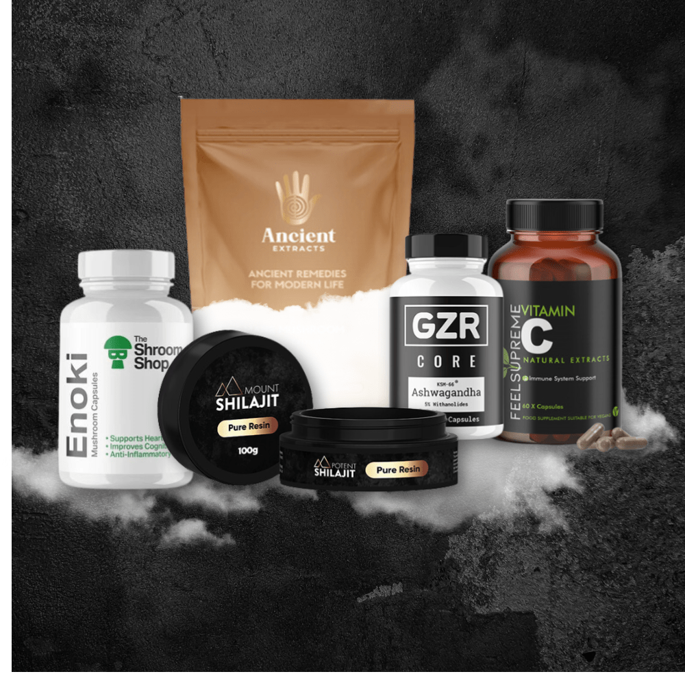 image showing collection of nootropics and supplements